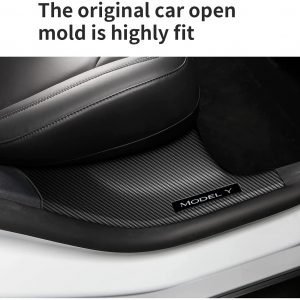 Topfit Model Y Door Sill Protector Carbon Fiber(Not suitable for Y 7 seat)
